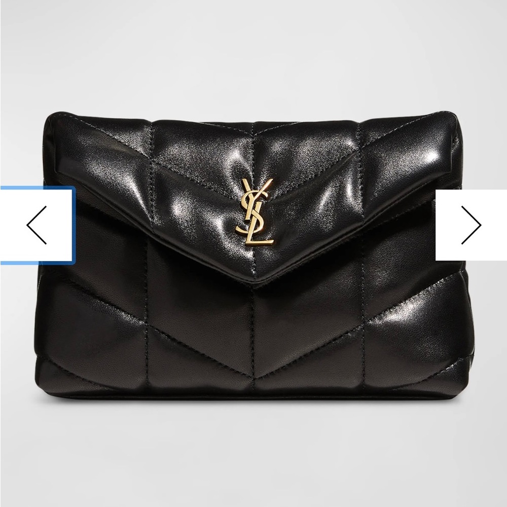 YSL Puffer clutch small quilted with wallet BNIB